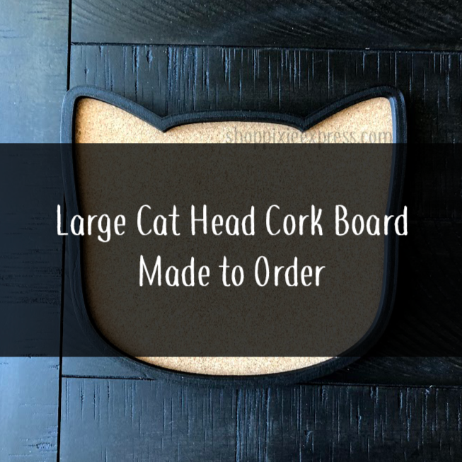 Cat Head Corkboard – Made by Squeak