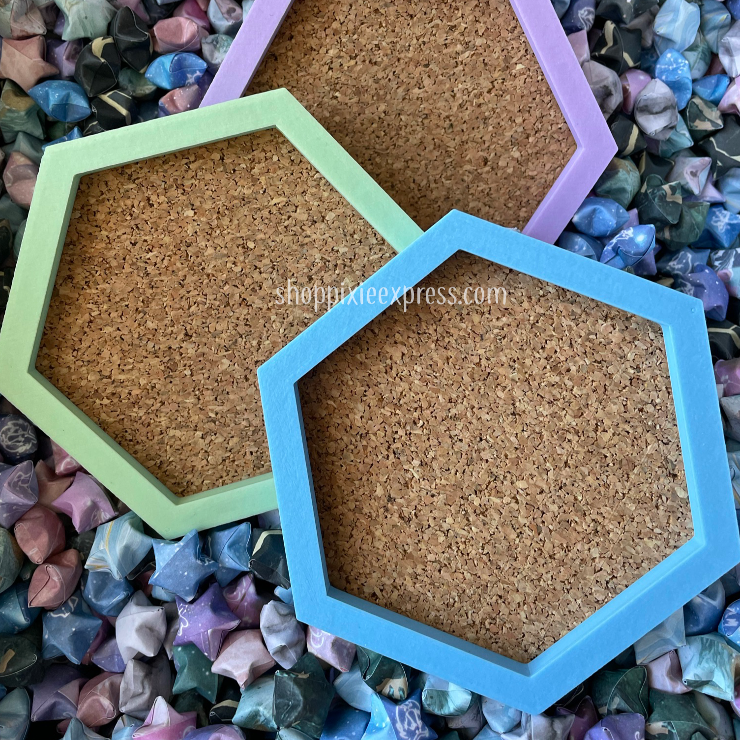Mini Hexagon Corkboard – PixieExpress