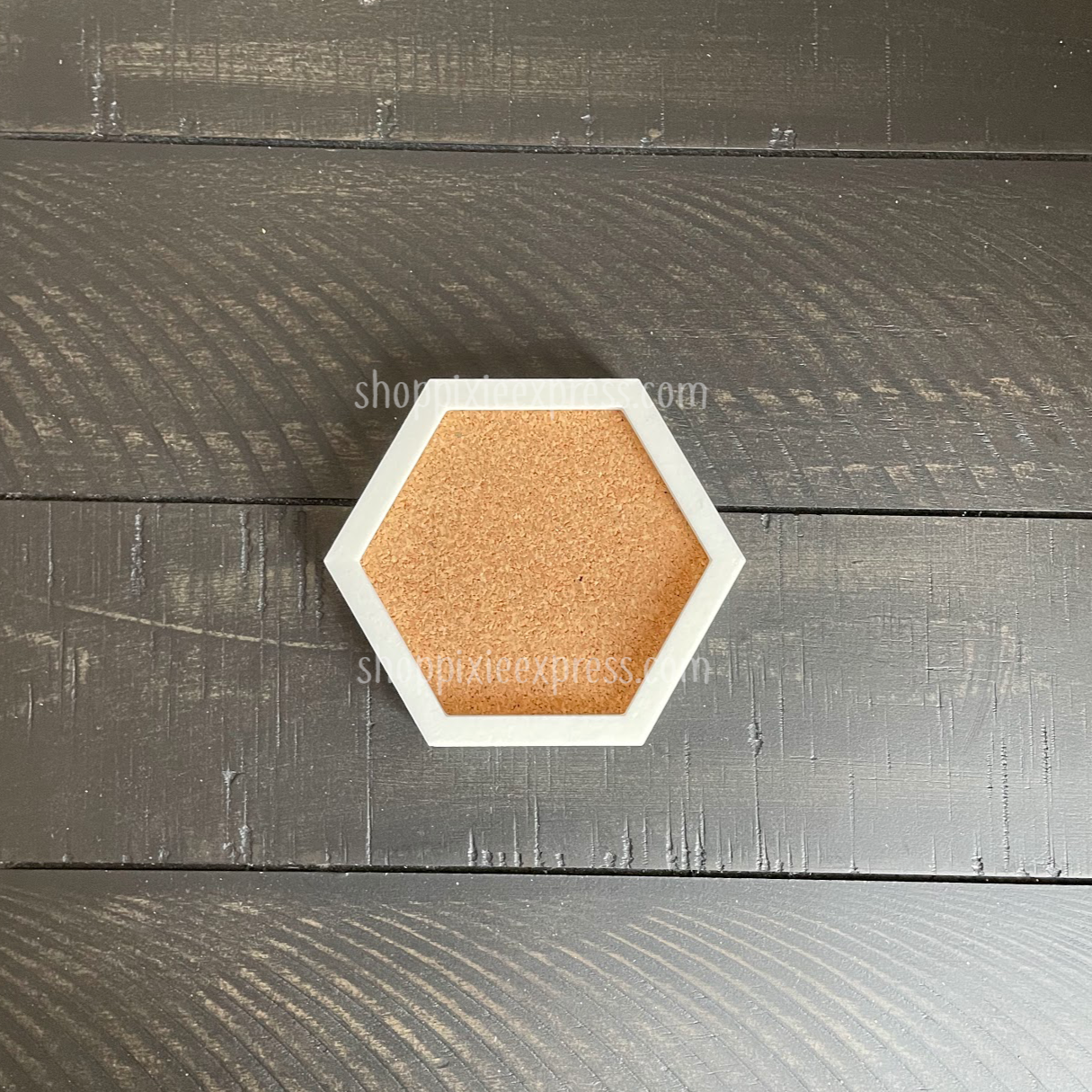 JENMV Hexagon Cork Board Tiles 5 Pack with Full Sticky Back- Mini